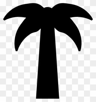 Palm Tree Svg Symmetric Palm Tree Svg Png Icon Free - Portable Network Graphics Clipart