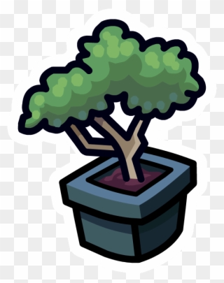 Bonsai Tree Pin - Bonsai Trees Cartoon Clipart
