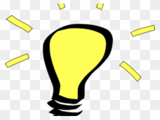 Bulb Clipart Solution - Transparent Png Idea Light Bulb