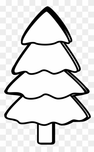 Medium Size Of Christmas Tree - Tree Clipart Black And White - Png Download