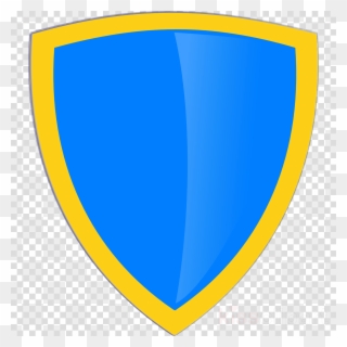 Blue Gold Shield Clipart Clip Art - Blue And Gold Shield - Png Download