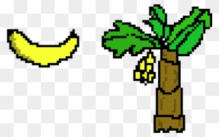 Banana Tree Pixel Clipart