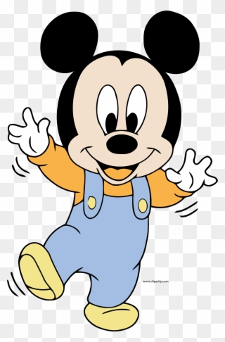 Disney Baby Mickey Balance Clipart Png - Dibujos De Mickey Mouse Transparent Png
