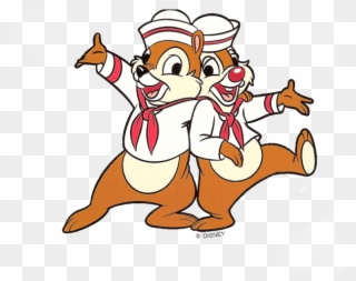 Cruise Clipart Sailor Ship - Disney Cruise Chip N Dale - Png Download