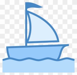 Sailing Ship Icon - Sail Boat Clip Art - Png Download