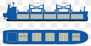 A Handymax Bulk Carrier Showing Cargo Holds - Bulk Carrier Ship Diagram Clipart