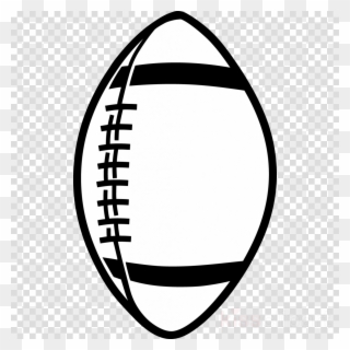 Download Transparent Background Football Black And - Silhouette Football Clip Art - Png Download