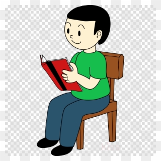 Boy Sitting On Chair Clipart Sitting Clip Art - Sat On A Chair - Png Download