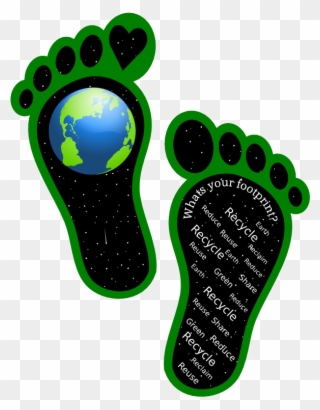 Clipart - Earth Footprints - Earth Footprints - Png Download