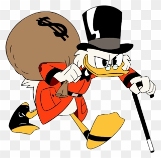 Scrooge Mcduck Scrooge Mcduck Carrying Bag Of Money - Donald Duck Clipart