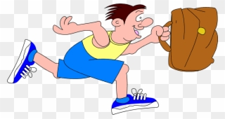 Cartoon Running People - Cartoon Of Man Running Clipart
