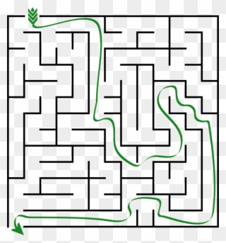 Maze Labyrinth Puzzle Computer Icons Game - Simple Maze Clipart