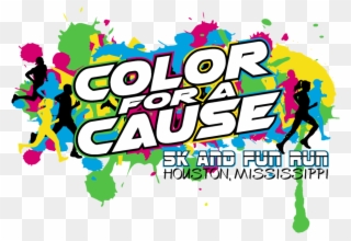 "color For A Cause" 5k And Fun Run - Color Fun Run For A Cause Clipart