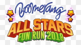 Logo Boomerang All Stars Fun Run - Boomerang Tv Clipart
