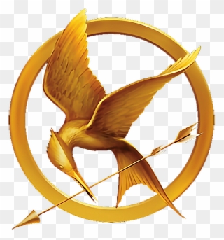 Hungergames Katnisseverdeen Peetamellark Everlark - Hunger Games Pin Background Clipart