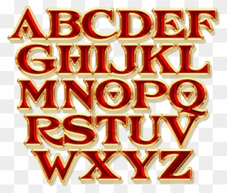An Old Fashioned Pre-1930's - Alphabet Die Cuts Clipart