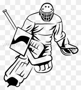 Hockey Goalie Catchu - Ice Hockey Clipart