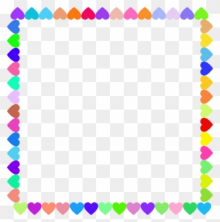 Picture Frames Film Frame Heart Computer Icons Mirror - Hearts Frame Clip Art - Png Download