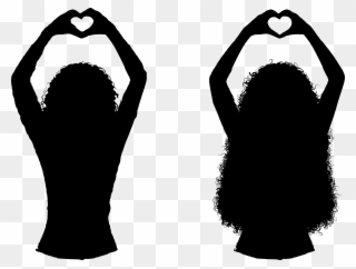 Big Image - Hands Silhouette Clip Art - Png Download