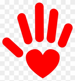Heart Hand Nevit - Hand Heart Clipart Png Transparent Png
