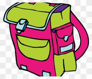 Homework Clipart Backpack - School Bag Clipart Png Transparent Png