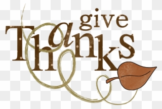 Thanks Giving Word Clipart - Png Download