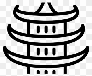 Taoist Temple Drawing Easy Clipart