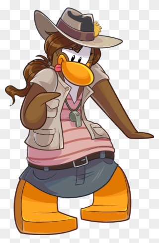 Club Penguin Clipart - Club Penguin Puffle Girl - Png Download