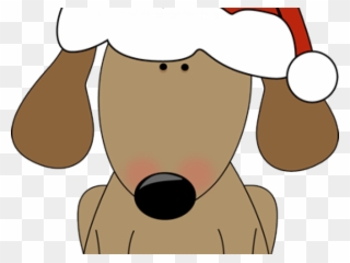 Santa Clipart Dog - Weiner Dog Christmas Clipart - Png Download