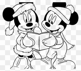 Free Printable Vintage Christmas Coloring Pages New - Minnie Mouse And Mickey Mouse Drawing Clipart