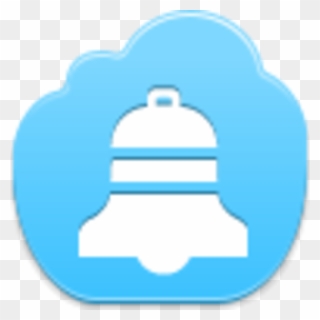 Free Blue Cloud Christmas Bell - Alert Icon Clipart