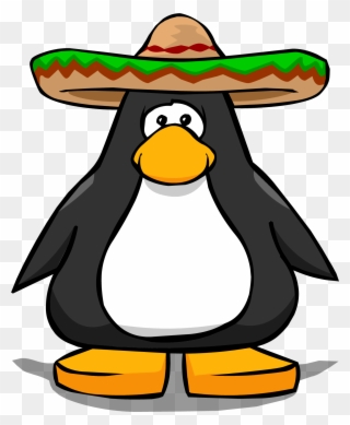 Festive Sombrero Pc - Penguin With Hard Hat Clipart