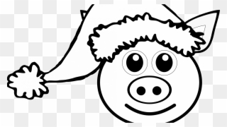 Australian Santa Coloring Page With Claus Christmas - Pig Christmas Coloring Pages Clipart
