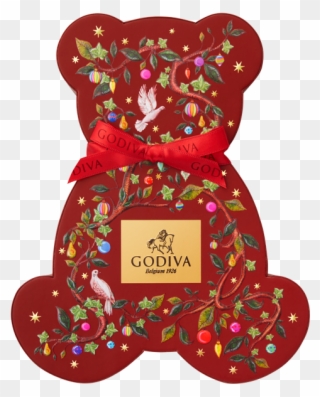 Christmas Chocolate Bear Box, 7 Pieces - Godiva Christmas 2018 Clipart