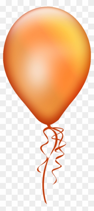 1300 Pixels - Orange Balloon Transparent Background Clipart