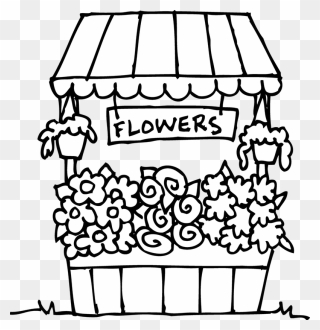 Banner Freeuse Flower Shop Drawing At Getdrawings - Flower Store For Coloring Clipart