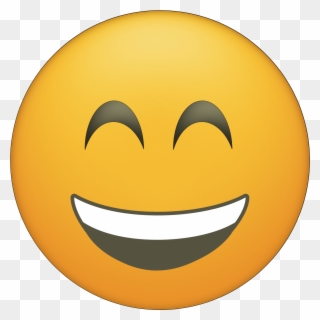 Blushing Happy Face Emoji Printable - Printable Emojis Clipart