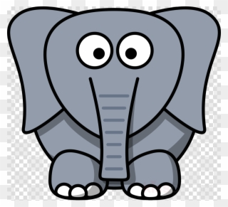 Cartoon Elephant Face Clipart Drawing Elephants Clip - Cartoon Elephant Face - Png Download