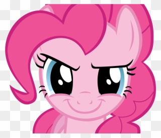 Pinkie Pie Face Hair Pink Nose Red Cartoon Facial Expression - My Little Pony Pinkie Pie Face Clipart