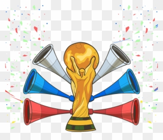 Soccer Elements Collection With Equipment Free Vector - 2018 World Cup Clipart