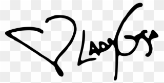 File - Ladygaga Sig - Svg - Signature Lady Gaga Clipart