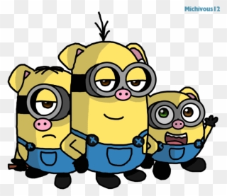 Png Royalty Free Library Pigs At Getdrawings Com Free - 3 Little Pigs Minions Clipart