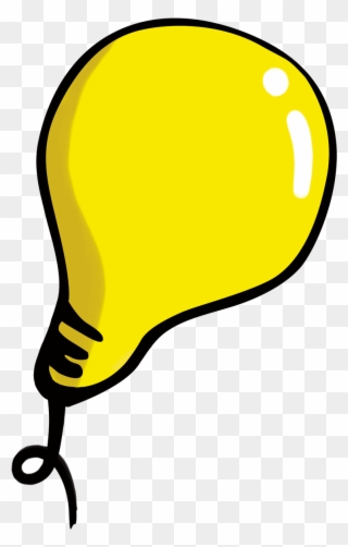 Incandescent Light Bulb Clip Art Cartoon Transprent - สี เหลือง การ์ตูน - Png Download
