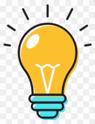 Idea Clipart Yellow Bulb - Lightbulb Clipart Transparent Background - Png Download
