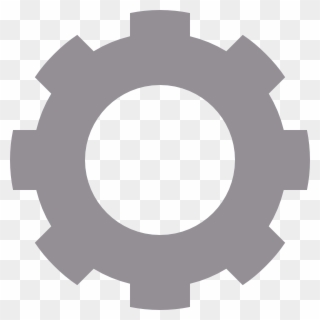 Grey Gear Icon Transparent Clipart
