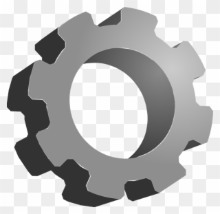 Gears Clipart Mechanical Gear - 3d Gear Clipart - Png Download