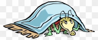 Vector Illustration Of Parasitic Bed Bug Insect Hides - Bug In The Rug Clipart - Png Download