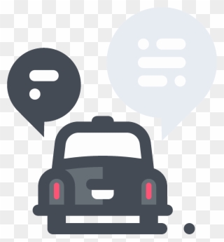 Chat With Taxi Driver Icon - Car Clipart