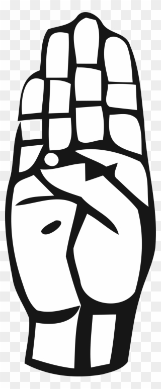 Big Image - Sign Language B Clipart - Png Download