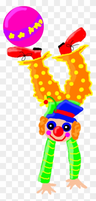 Clown Clipart - Upside Down - Png Download